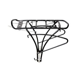 Dviračio bagažinė, reguliuojama 24"-28" (aliuminė/juoda)