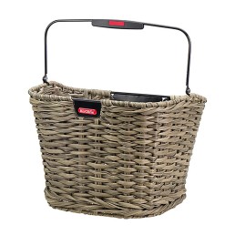 Dviračio krepšys ant vairo KLICKFix Structura 16l, 7kg (pintas, rudas) Dviračio krepšys ant vairo KLICKFix Structura 16l, 7kg (pintas, rudas)