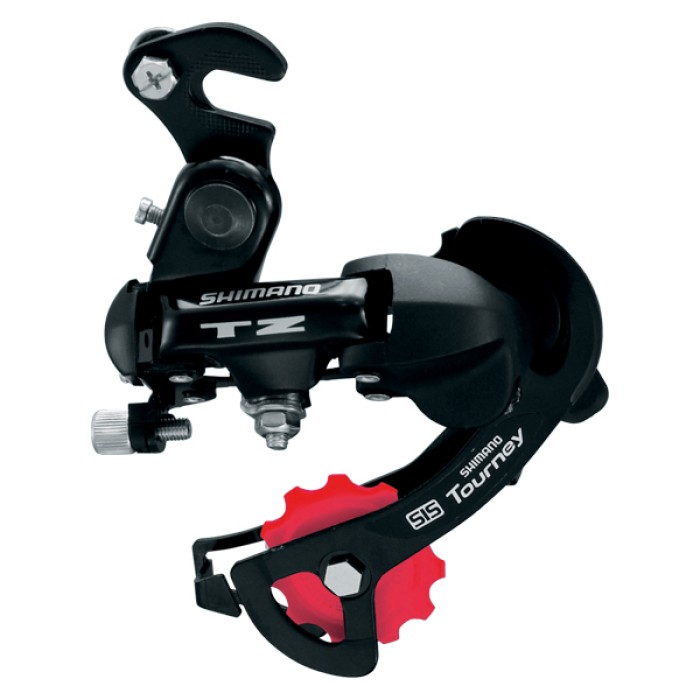 Galinis perjungiklis Shimano Tourney TZ50 6 pavarų, su adapteriu Galinis perjungiklis Shimano Tourney TZ50 6 pavarų, su adapteriu