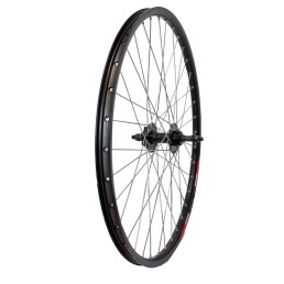 Galinis ratas 26" HL20D disc 36H, užsukamam žv. blokui, 6 varžtų, rutuliniai guoliai, su veržlėmis Galinis ratas 26" HL20D disc 36H, užsukamam žv. blokui, 6 varžtų, rutuliniai guoliai, su veržlėmis