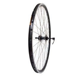 Galinis ratas 28/29" 36H U-Link stebulė, užsukamas žv. blok. disk. stabdžiams, su greitveržle Galinis ratas 28/29" 36H U-Link stebulė, užsukamas žv. blok. disk. stabdžiams, su greitveržle