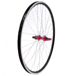 Galinis ratas 28/29'' Dynamic ratlankins V-tipo, 36H, užmaunama kasetė, su greitveržle (juodas/raudonas) Galinis ratas 28/29'' Dynamic ratlankins V-tipo, 36H, užmaunama kasetė, su greitveržle (juodas/raudonas)