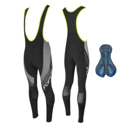 Kelnės su petnešom FORCE F58 su paminkštinimu (juoda/pilka) XL Kelnės su petnešom FORCE F58 su paminkštinimu (juoda/pilka) XL
