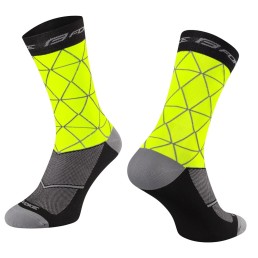 Kojinės FORCE Evoke (fluorescencinės/juoda) L-XL 42-46 Kojinės FORCE Evoke (fluorescencinės/juoda) L-XL 42-46