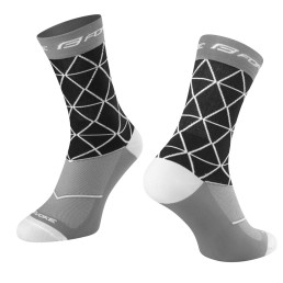 Kojinės FORCE Evoke (juoda/pilka) S-M 36-41 Kojinės FORCE Evoke (juoda/pilka) S-M 36-41