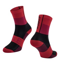 Kojinės FORCE Hale, (raudona/juoda) L-XL 42-47 Kojinės FORCE Hale, (raudona/juoda) L-XL 42-47