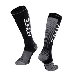 Kojinės FORCE kompresinės dydis 33-35 XXS-XS (juoda/pilka) Kojinės FORCE kompresinės dydis 33-35 XXS-XS (juoda/pilka)
