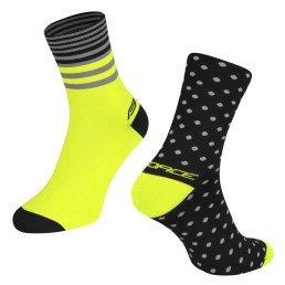 Kojinės FORCE SPOT (juoda/fluorescencinė) S-M/36-41 Kojinės FORCE SPOT (juoda/fluorescencinė) S-M/36-41