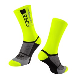 Kojinės FORCE STAGE (fluorescentinė/juoda) L-XL 42-46 Kojinės FORCE STAGE (fluorescentinė/juoda) L-XL 42-46