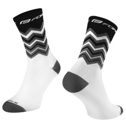 Kojinės FORCE Wave, (juoda/balta) L-XL 42-46 Kojinės FORCE Wave, (juoda/balta) L-XL 42-46