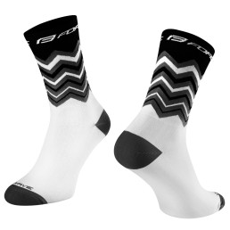 Kojinės FORCE Wave, (juoda/balta) S-M 36-41 Kojinės FORCE Wave, (juoda/balta) S-M 36-41