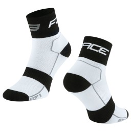 Kojinės trumpos FORCE Sport 3 (balta/juoda) 36-41 (S-M) Kojinės trumpos FORCE Sport 3 (balta/juoda) 36-41 (S-M)