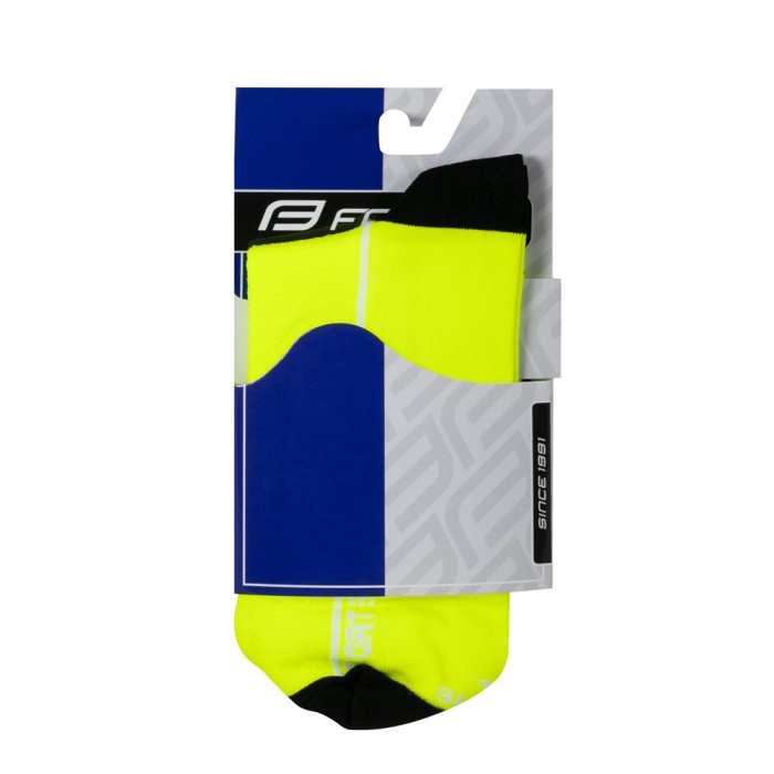 Kojinės trumpos FORCE Sport (fluorescencinė/juoda) 36-41 (S-M)