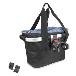 Krepšys priekinis FORCE su Klick Fix sistema 22,2-31,8mm (plastikinis/medžiaginis, juodas) Krepšys priekinis FORCE su Klick Fix sistema 22,2-31,8mm (plastikinis/medžiaginis, juodas)