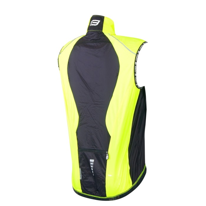 Liemenė nuo vėjo FORCE V53 (fluorescentinė/juoda) M Liemenė nuo vėjo FORCE V53 (fluorescentinė/juoda) M