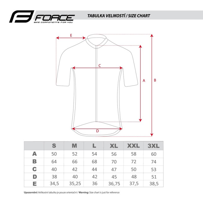 Marškinėliai FORCE Charm, (fluorescencinė) XL