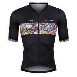 Marškinėliai FORCE VIVID, (juoda) XL Marškinėliai FORCE VIVID, (juoda) XL