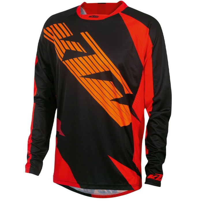 Marškinėliai KTM Factory Enduro, ilgos rankovės (juoda/raudona/oranžinė) M