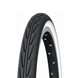 Padanga Michelin Junior City 24x1 3/8x1 1/4 (32-540) su baltu šonu Padanga Michelin Junior City 24x1 3/8x1 1/4 (32-540) su baltu šonu