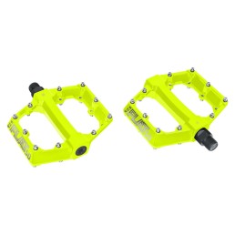 Pedalai KLS Flat 50 (aliuminis, laimo)