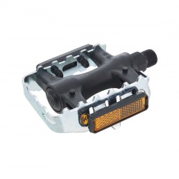 Pedalai MTB, 105x81mm, metaliniai/plastikiniai (juodi/sidabriniai) Pedalai MTB, 105x81mm, metaliniai/plastikiniai (juodi/sidabriniai)