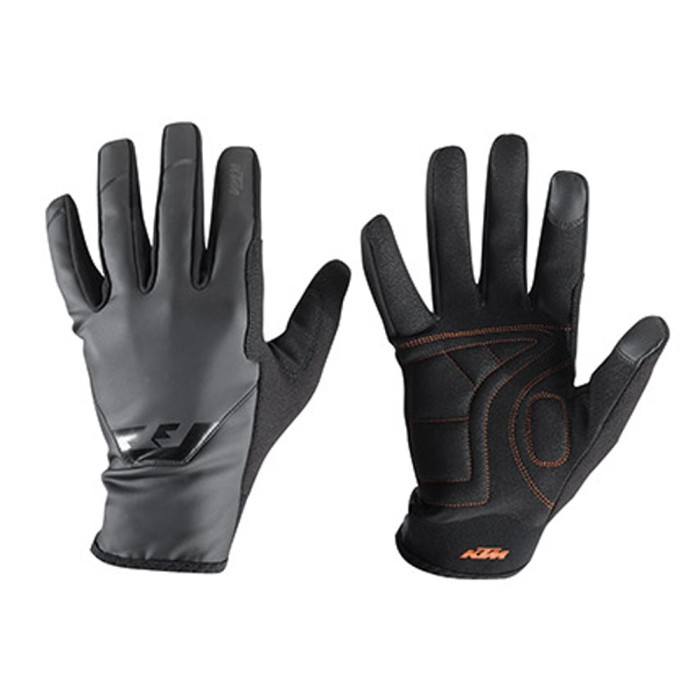 Pirštinės KTM FT pavasaris/ruduo (juoda/pilka) M Pirštinės KTM FT pavasaris/ruduo (juoda/pilka) M