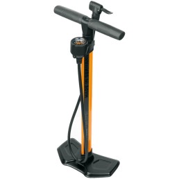 Pompa SKS Air Worx 10.0 su manometru (oranžinė)