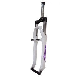 Priekinė šakė 26" ZOOM Nakamura CR, 1 1/8" disk+V-tipo (balta)