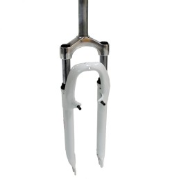 Priekinė šakė 28" ZOOM 1 1/8" (28,6mm) V-brake su sriegiu (balta)