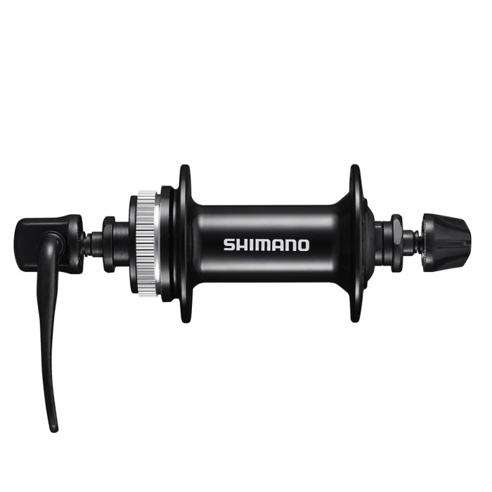 Priekinė stebulė Shimano Altus MT200 100mm 32H Center Lock, su greitveržle Priekinė stebulė Shimano Altus MT200 100mm 32H Center Lock, su greitveržle