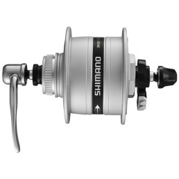Priekinė stebulė Shimano DH-3D37 6V/3W, 36H, dosc CL, su greitveržle (sidabrinė) Priekinė stebulė Shimano DH-3D37 6V/3W, 36H, dosc CL, su greitveržle (sidabrinė)