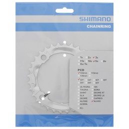 Priekinė žvaigždė Shimano FC-M430-8 32T, Alivio (sidabrinė) Priekinė žvaigždė Shimano FC-M430-8 32T, Alivio (sidabrinė)