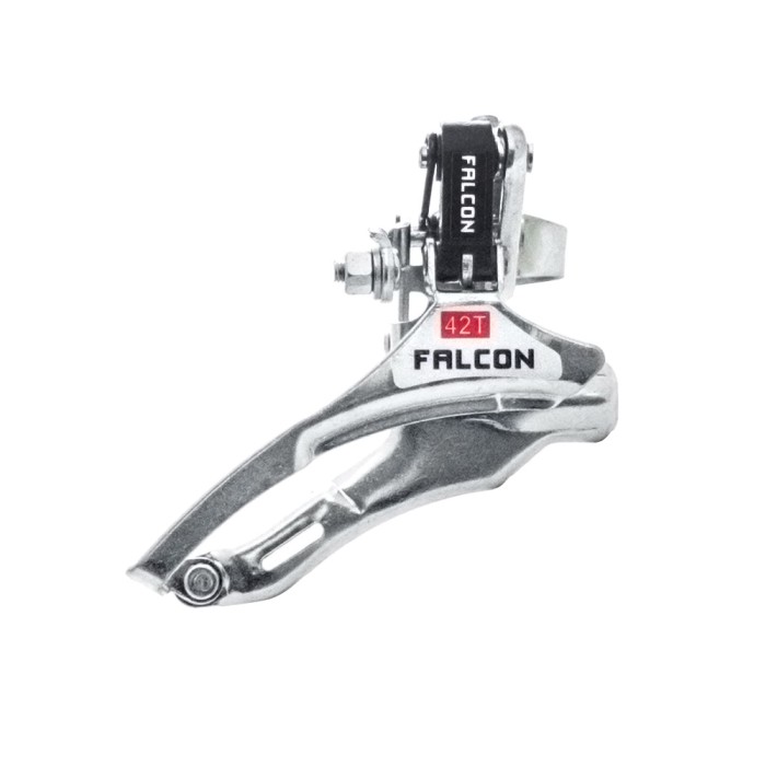 Priekinis pavarų perjungiklis Falcon 28,6mm 42T trosas iš viršaus