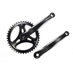 Priekinis žvaigždžių blokas Single 42T 170mm (juodas) Priekinis žvaigždžių blokas Single 42T 170mm (juodas)