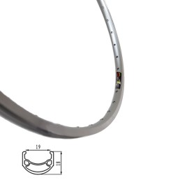 Ratlankis 28/29'' STARSCircle J19E 36H dvigubas su kniedėmis v-tipo (sidabrinis)