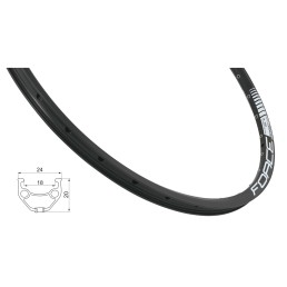 Ratlankis FORCE Basic Disc 26" (559x18), 36H (juodas)