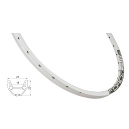Ratlankis FORCE Basic Disc 28/29" (622x18), 32H (baltas)