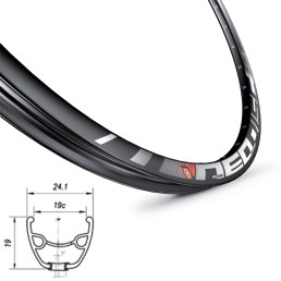 Ratlankis MACH1 NEO 26" (559x19) 32H (juodas)