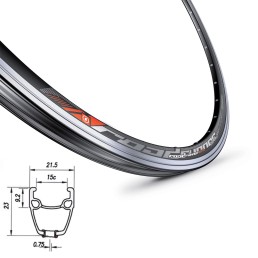 Ratlankis MACH1 Road Runner 28/29" (622x15), 36H (juodas)