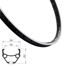 Ratlankis REMERX Dragon 24" (507x19) 36H (juodas)