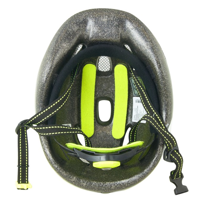 Šalmas FORCE Fun Stripes 48-54cm (vaikiškas, fluorescentinė/pilka)
