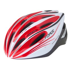 Šalmas FORCE Tery 52-58cm S-M  (balta/raudona)
