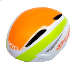Šalmas GIRO Air Attack Shield, S, 51-55cm (baltas/oranžinis/geltonas)