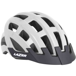 Šalmas Lazer Compact, 54-61 cm, (baltas)