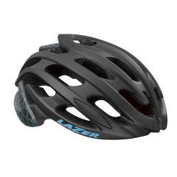 Šalmas LAZER Elle 55-59cm (juoda/mėlyna) + dviratininkės kepuraitė