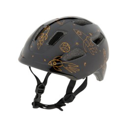 Šalmas LAZER Pnut KC Flying Rocket,46-52cm (juodas/oranžinis)