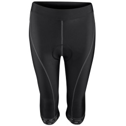Šortai F LADY BIKE 3/4 su paminkštinimu (juodi) XL
