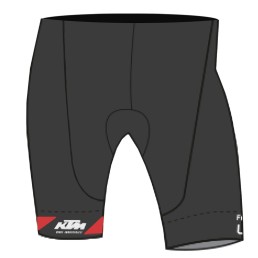 Šortai KTM Factory Line, su paminkštinimu (juodi) XL