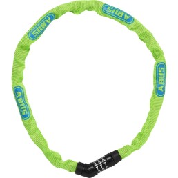 Spyna ABUS 4804C/75, grandinė 750mm, su kodu (žalia) Spyna ABUS 4804C/75, grandinė 750mm, su kodu (žalia)