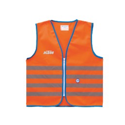 Šviesą atspindinti vaikiška liemenė KTM (oranžinė) M Šviesą atspindinti vaikiška liemenė KTM (oranžinė) M